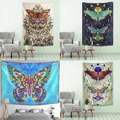 Heim Wanddekoration Wandteppich Bohème Stil Schmetterling Hängendes Tuch Büro Wohnzimmer Wandteppich