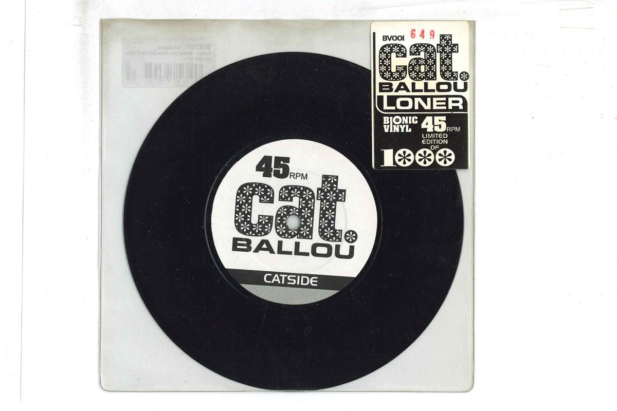 

7inch Record CAT BALLOU - Loner / Samantha Says BV001 BIONIC VINYL 1996 UK Rock Used