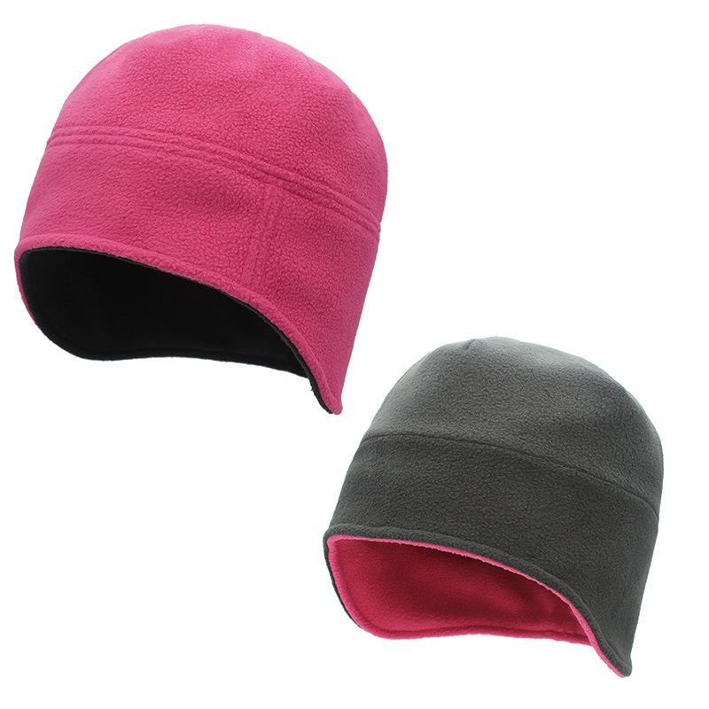 Double-sided ear hat, skin-friendly, warm and antifreeze men's hat, outdoor autumn and winter cycling cold-proof pullover hat