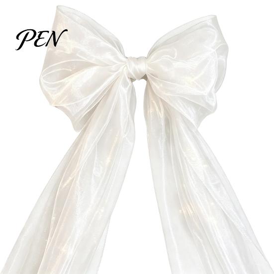 Extra Large Tulle Bows for Parties 79x20 Inch Giant Bow Christmas Tree Topper, Oversized Housewarming Gifts Ornament with Long Streamer Home