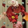 Hanging Hina Doll Goldfish Hanging Medium Size with Display Stand Decoration, Ornament, (90cm Tall),