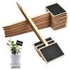 10 Stück Pflanzen Holzetikett Blume Kräuter Topf Schiefertafel Gemüseetiketten Deko Gartenarbeit für Garten Hof Balkon