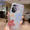 Für Honor 200 Pro Handyhülle Mode Blume Transparente Rückseite Für Honor 200Pro Weiches TPU Silikon Anti-Drop Bumper Fundas