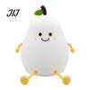 Decorative Pear Lamp for Bedroom Silicone Night Light, Touch Rechargeable Tapping Bedside Lamp, Toddler Room Sleep Aid Cute Warm Atmosphere