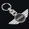 1Pcs Car Emblem Keychain Key Ring Accessories For BMW Mini Cooper F54 F55 F56 R56 R60 SONE Roadster Clubman Coupe