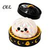 Spooky Halloween Decor Decompression Toy, with Glitter Squishy Dumpling Pumpkin/Eyeball/Ghost Shape, Portable Anxiety Relief Gifts Stress Sensory