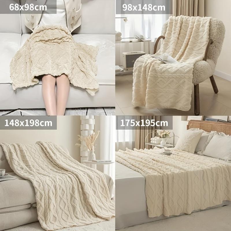 Deka Pohodlná měkká 3D módní design Plyšová silná teplá deka, měkká teplá plyšová deka s klimatizací Deka z flanelu