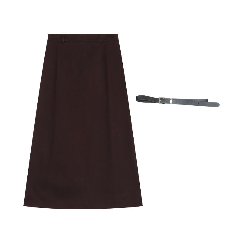 

Winter Black Fancy Skirt Curry color XL