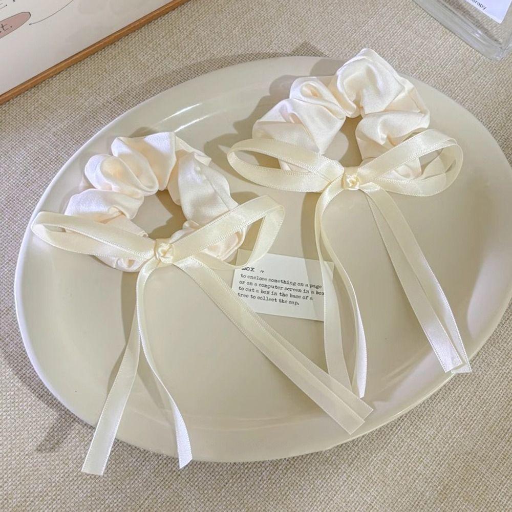 

2pcs Ribbon Large Intestine Ring Ballet Style Hair Rope Korean Headwear Girl