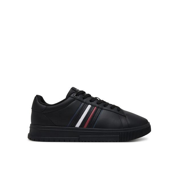 

Мужские кроссовки Tommy Hilfiger Modern cupsole stripes lth fm0fm05406 чёрные EU 44