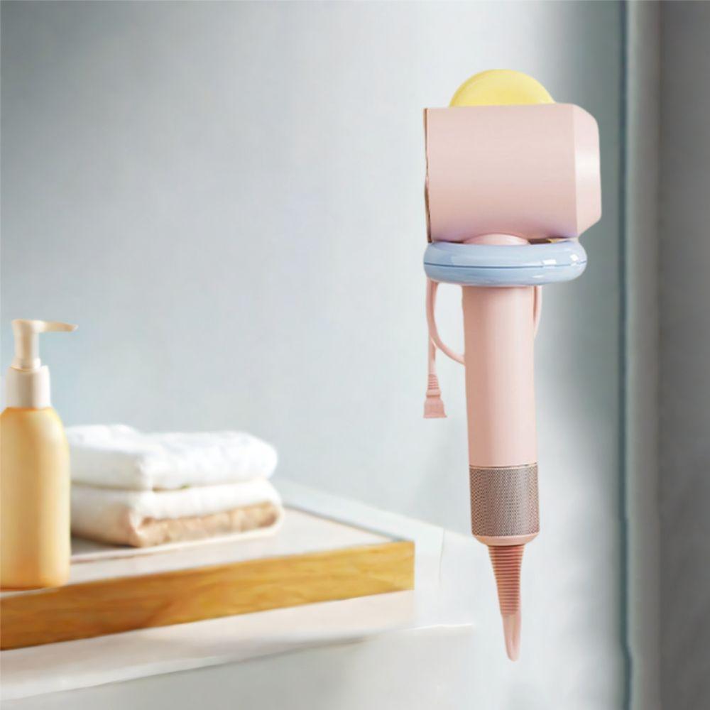 Wall Mounted Hair Dryer Racks Plastic Blow Dryer Holder Hair Dryer Storage Shelf  for Home