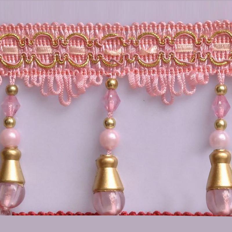 11Meter Curtain Crystal Beaded Tassel Fringe Lace Trim Curtain Accessories Curtain Trim Decoration Sewing DIY Upholstery