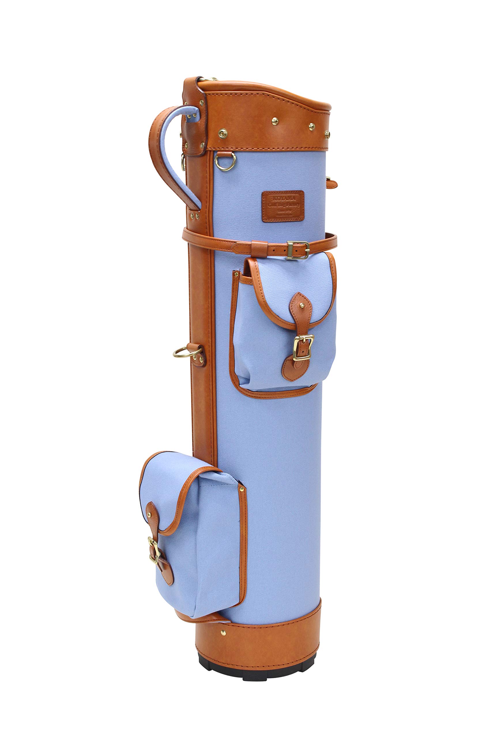 

[Koyama Golf Bag Manufacturing] CB-19 (Type 8) Caddy Bag Canvas x PVC x Some Leather (Saxophone x Camel)