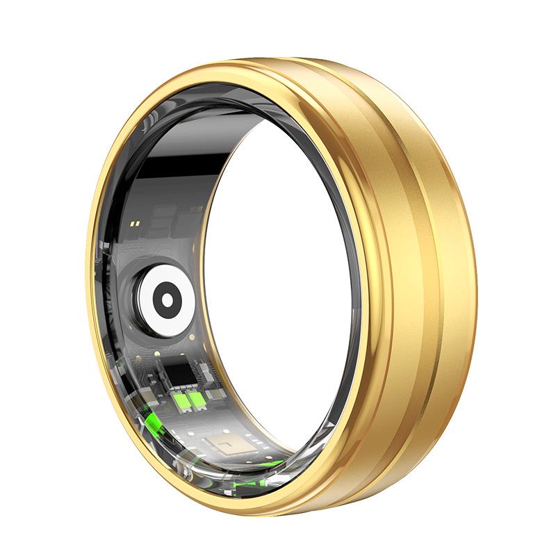 QRING R06 Smart Ring: Sleep, Stress, and Blood Oxygen Monitor with Sport Charging Case.