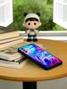 Psychedelic trippy Holographic Phone Case For Samsung Galaxy A73,A72,A71,A70,A53,A52,A51,Others Soft Black Cover