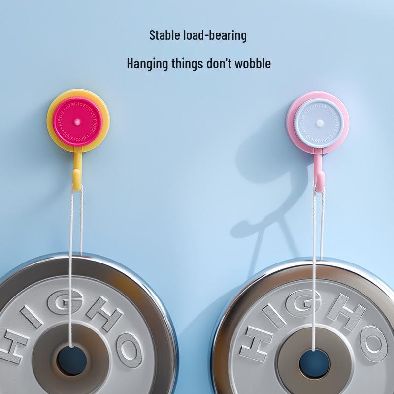 Strong Vacuum Suction Cup Hook - No Drill, Rotating Wall Adhesive for Bathroom & Kitchen
