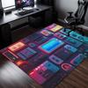 Colorful Tech-Themed Rug – Retro Gaming & Electronics Design, Modern Indoor Floor Mat for Living Room & Bedroom