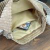New Large Capacity Women's Shoulder Bag Solid Color Shoulder Bag Versatile Tote Commuter Bag Corduroy Bag for Women