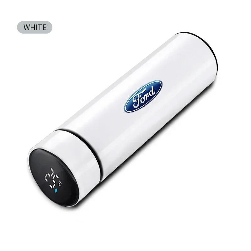 

Car Sticker Ford New 2025 Hot Car Smart Thermos Mug With Temperature Display For Ford Focus 2 MK2 3 4 MK3 ST Mondeo Festiva Fusi білий