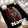 Personlig Liverpool F.C. Teppe med Egendefinert Navn, Allsidig Hjemmeinnredningsteppe, for Lekerom, Leilighet, Balkong, Inngangsparti, Gang Gave