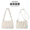 Hva uen armpit bag women's new niche pleated cloud bag versatile handbag messenger bag