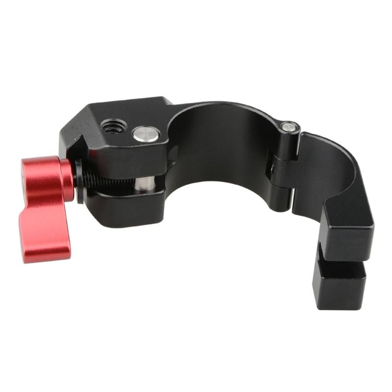 Double Thread 1/4 and 3/8Inch Compatible 30mm Clamp Holder for Camera Monitor Stabilizers Anti Shake Portable