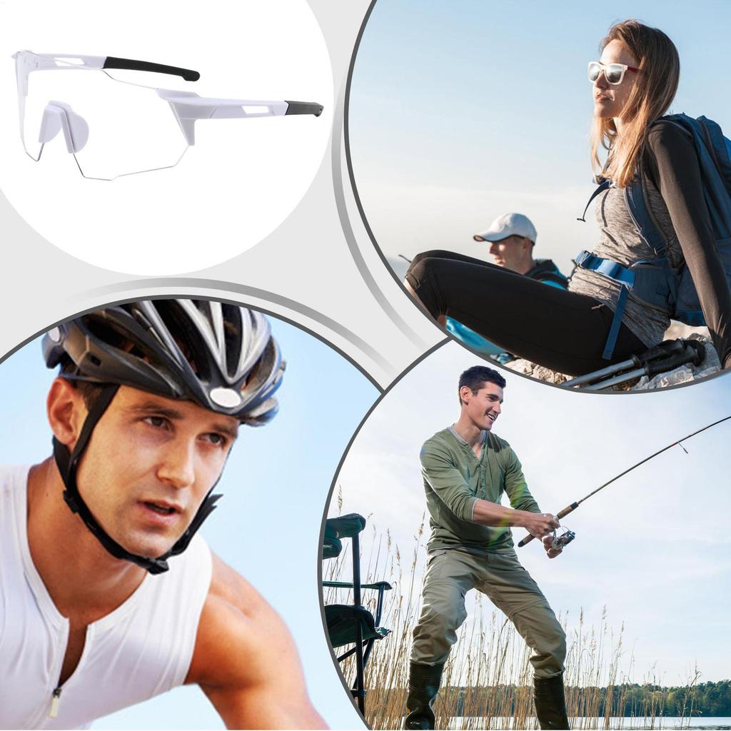 Photochromic Glasses Polarized Cycling Sunglasses for Adult UV400 Protection Sports Eyewear Safety Windproof Driving Eyeglasses