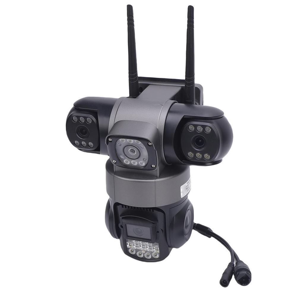 2MP Triple Lens Security Camera 2.4GHz WiFi Security Camera with Motion Detection 2 Way Talk Smart Alarm Support Up To