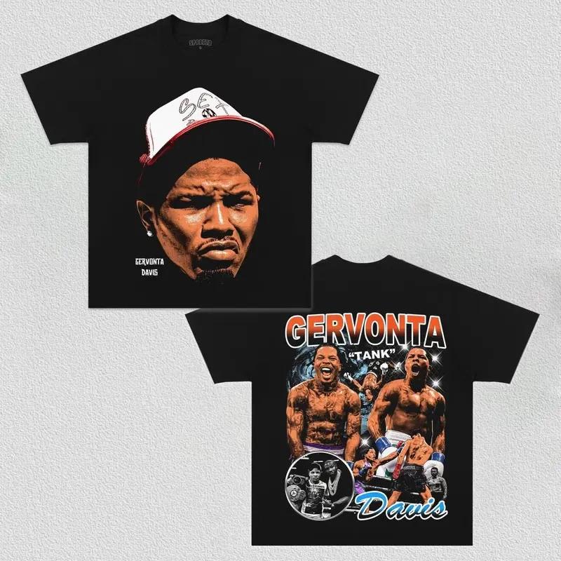 Футболка COMBATWEAR GERVONTA DAVIS, Унисекс Боксерская Футболка, Графическая Футболка UFC XS