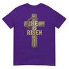 Easter He Is Risen Cross Religious Design For Christians Tshirt