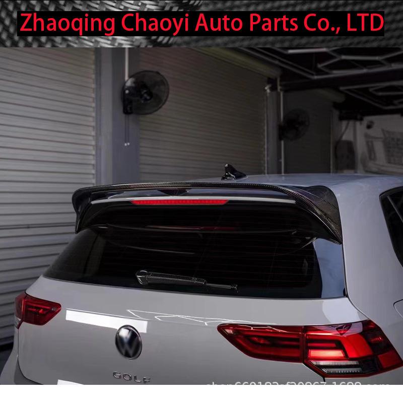 Volkswagen Golf MK8 GTI Carbon Fiber Rear & Roof Spoiler Kit