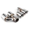 Stainless Steel Exhaust Pipe Tips 4 Outlet Tail Throat Bevel Mouth Fit for A4 A5 A6 A7 S4 S5 S6 S7