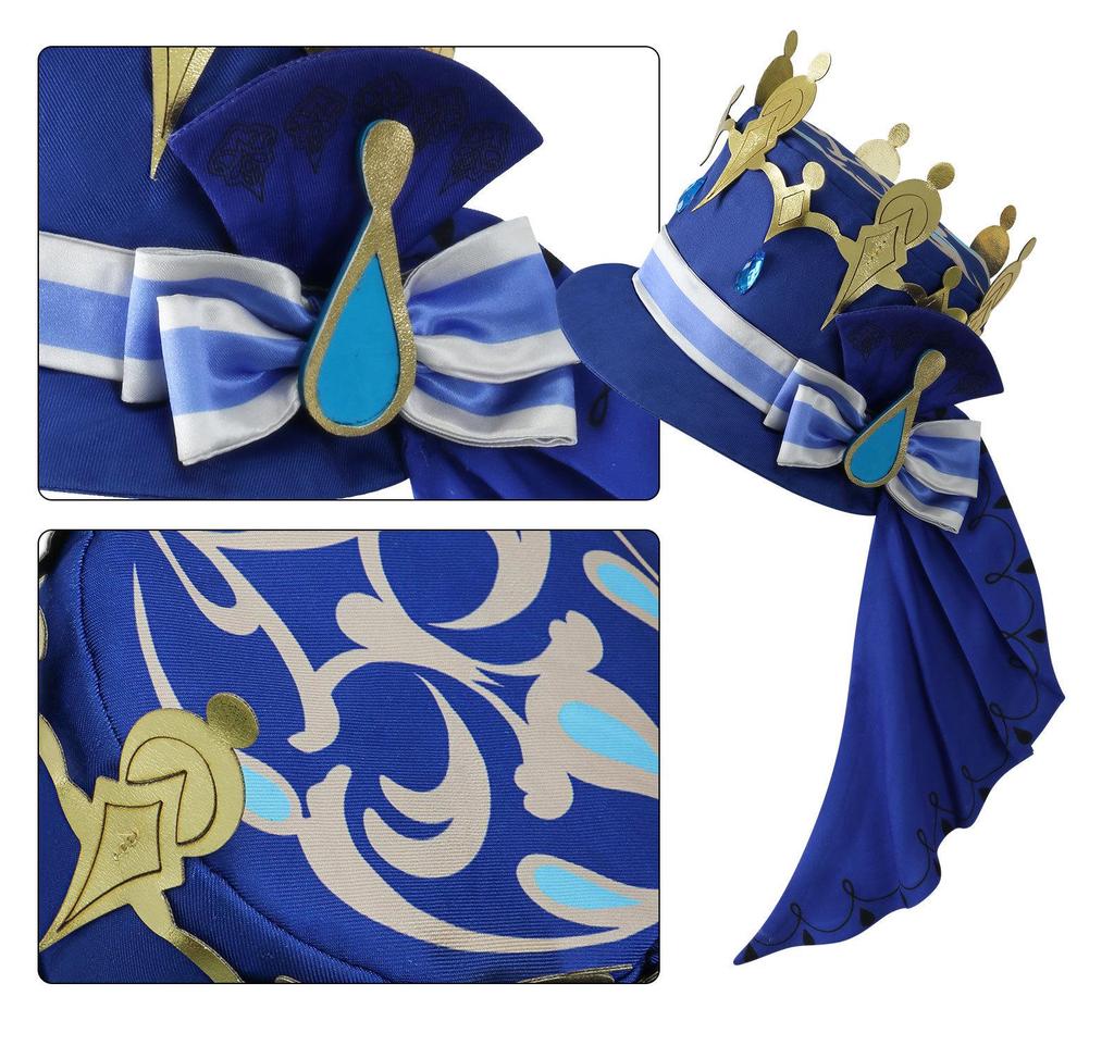 Genshin Impact Fontaine Hydro Archon Furina Cosplay Costume - Black Furina Anime Outfit