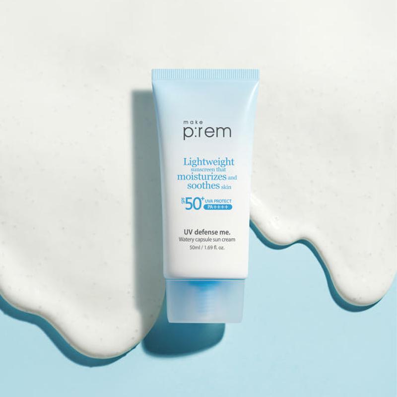 [make p:rem] UV Defense Me. Watery Capsule Sun Cream SPF 50+ PA++++ 50ml
