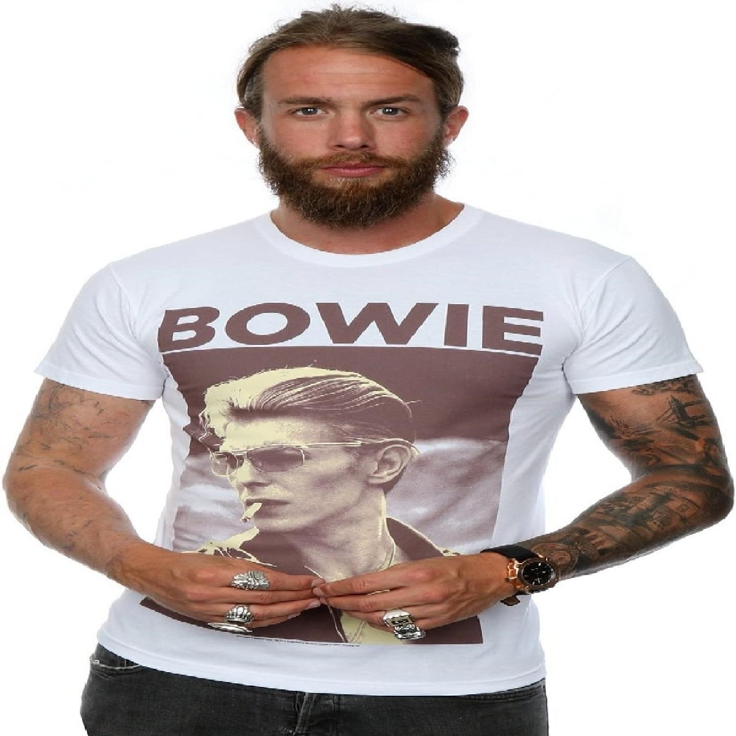 David Bowie - Smoking T-Shirt Size XXL S