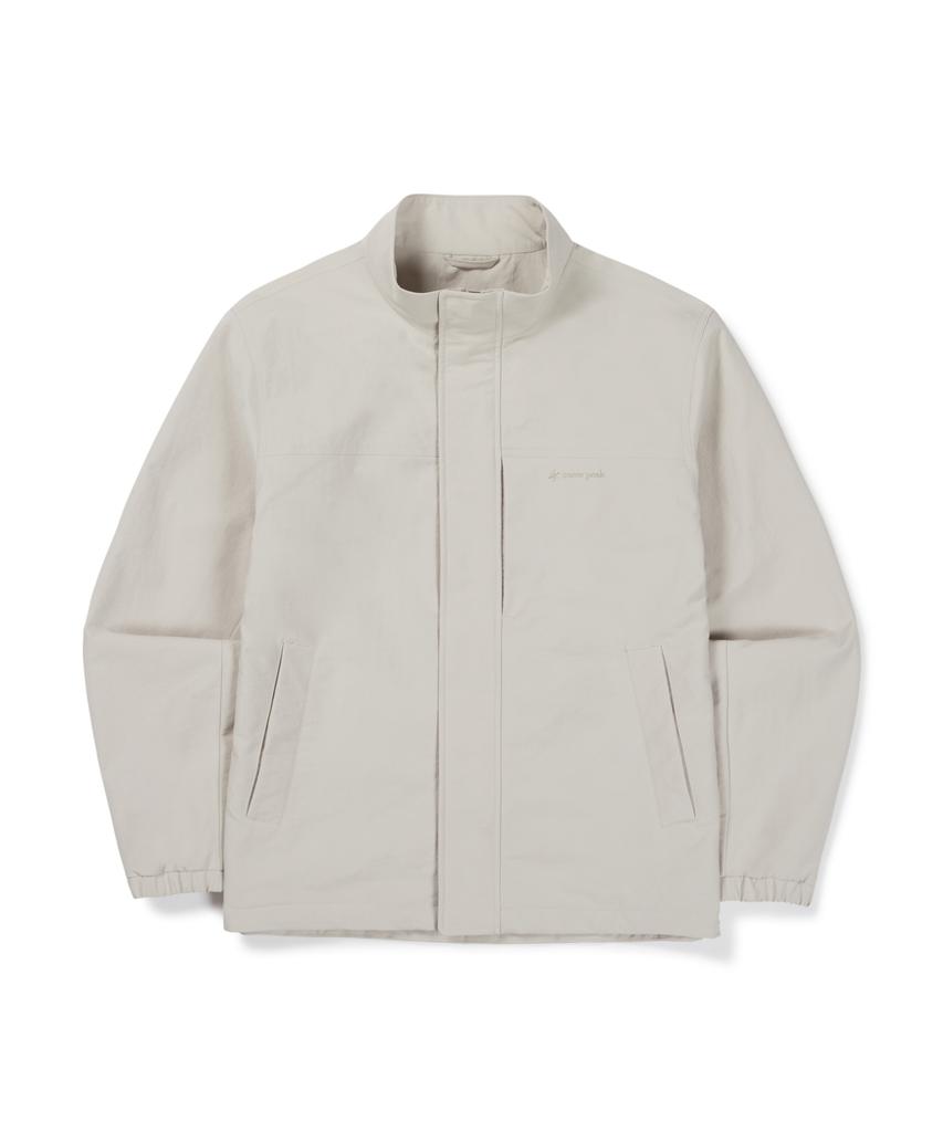 SNOWPEAK APPAREL Camp Dry Stand Neck Windbreaker (S26Fmfwb62) Light Beige
