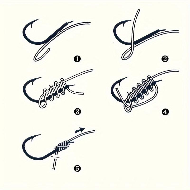 100pcs Fishing Hooks Set High Carbon Steel Sharp Barbed Fishhooks Rock Fishing Gear Tackle Accessories for Saltwater