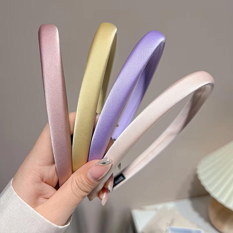 New Glossy Thin Hairband for Women Lady Sweet Candy Colors Thin Headband Hair Hoop JK Korean Girl Headdress Hair Accessories