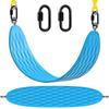 BeneLabel 600 Lb Capacity Heavy Duty Swing Seat with Coated Chains Outdoor Swing Seat for Kids and Adults Comfortable and Durable Blue - - -