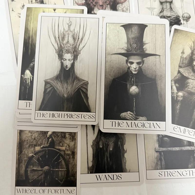 Gothic Horror Tarot Cards Wait 78 Tarots Board Games Leisure Entertainment Family Gatherings Gothic Tarot Deck