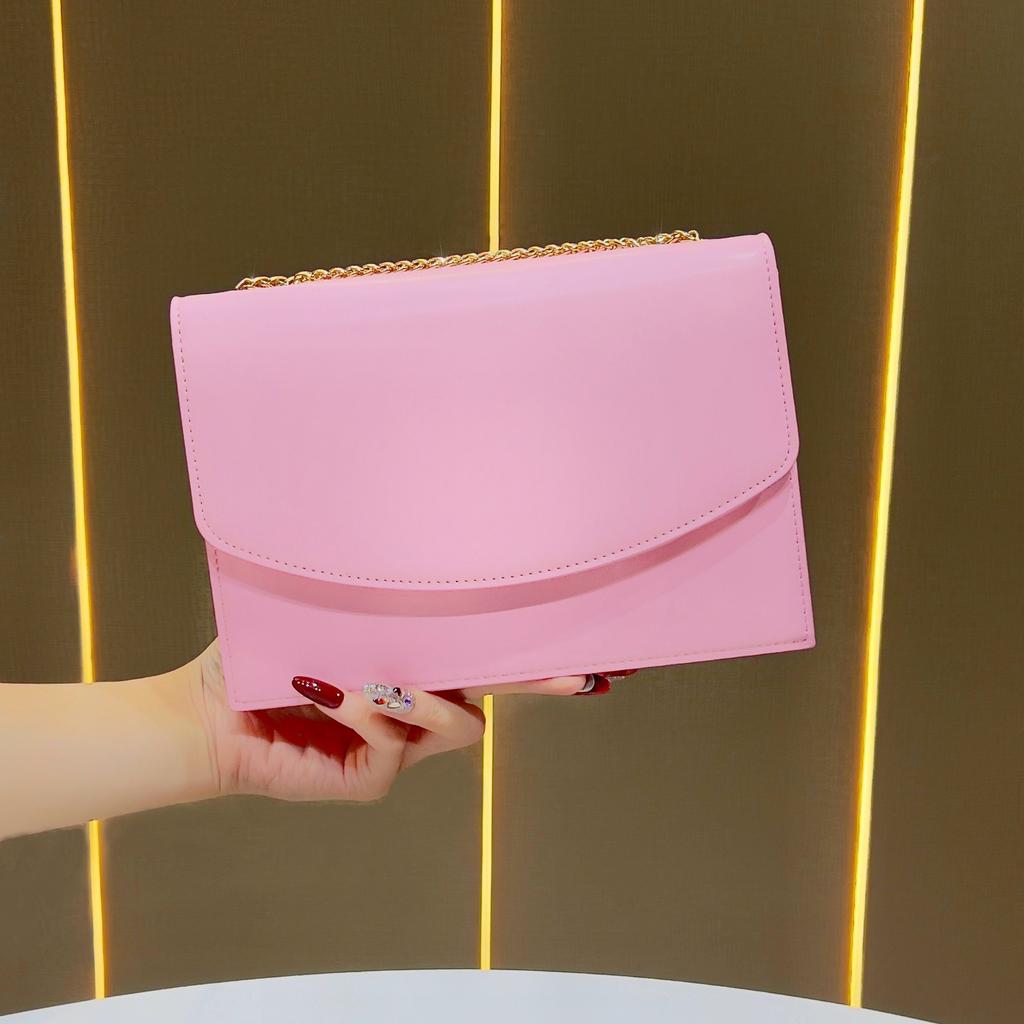 Borsa da Sera Caratteristica - Borsa con Tracolla a Catena - Borsa a Mano o a Spalla Semplice ed Elegante - Borsa alla Moda da Donna