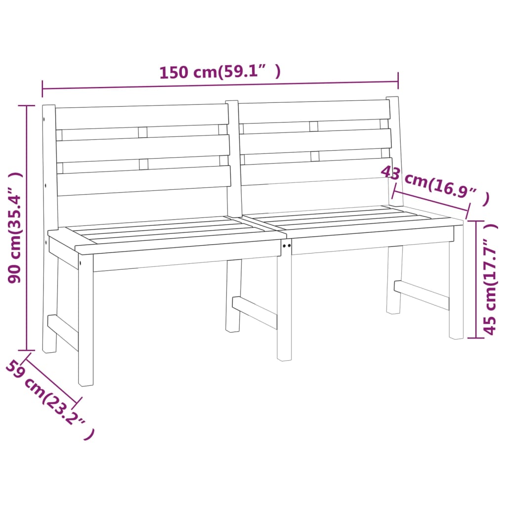 3 Piece Garden Dining Set Solid Teak Wood