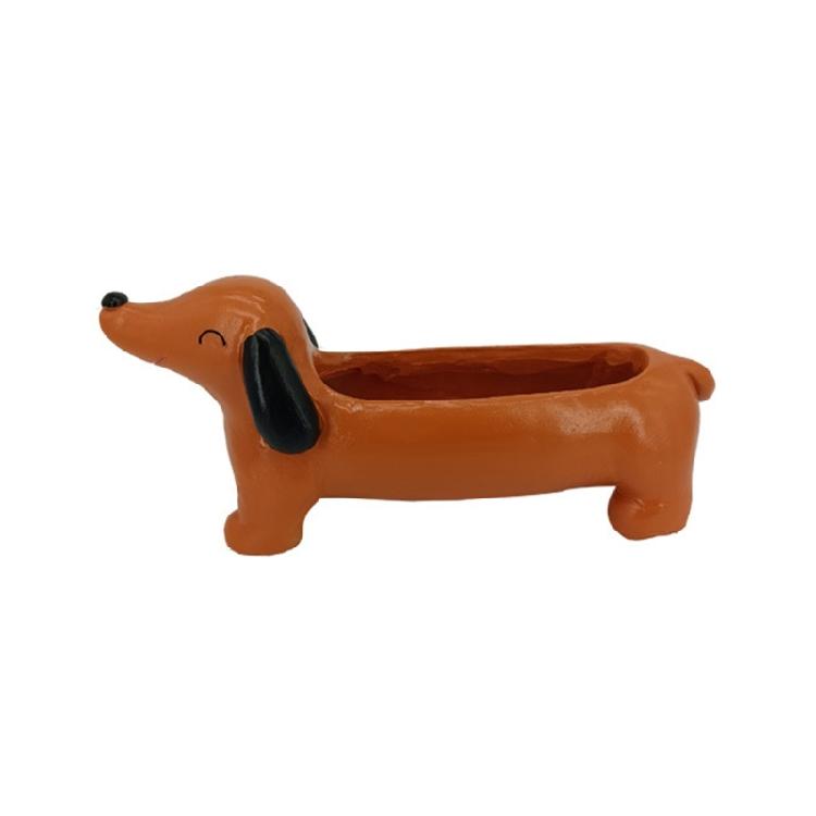 Cute Dogs Ornaments Resin Figurine Decorative Outdoor Decors Planter Outdoor