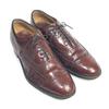 Vintage USA Made Johnston and Murphy Size 11D B 28.5 29.5cm Full Brogue Leather Shoes Brown(USED)