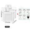 Sealed Laundry Storage Jar, 1100/1800/2300ML Reusable Empty Tank, Portable Organizer with Labels for Cleaning Supplies