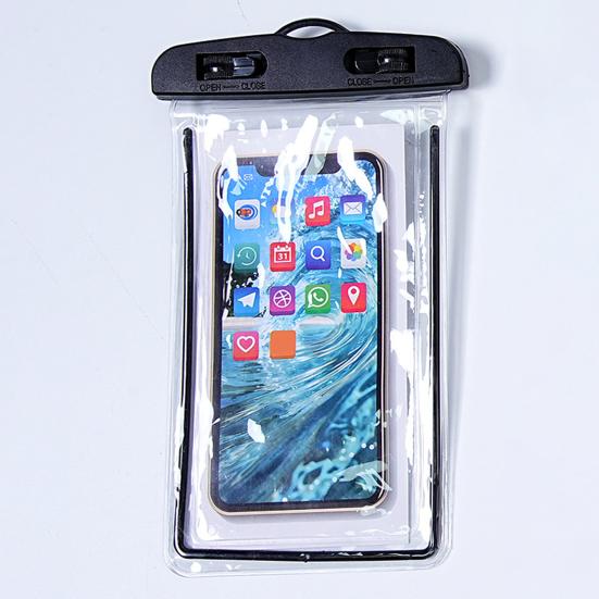 Waterproof Phone Pouch with Detachable Lanyard Transparent Floating Cell Phone Dry Bag Case Protector Beach Kayak Cruise Travel Essentials