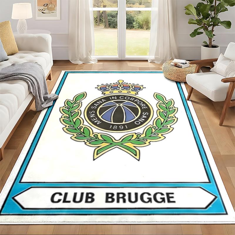 Club Brugge KV Carpet Door Mat for Living Room or Bedroom Protective Mat Under Chair Office Decoration Christmas Gift Birthday Present