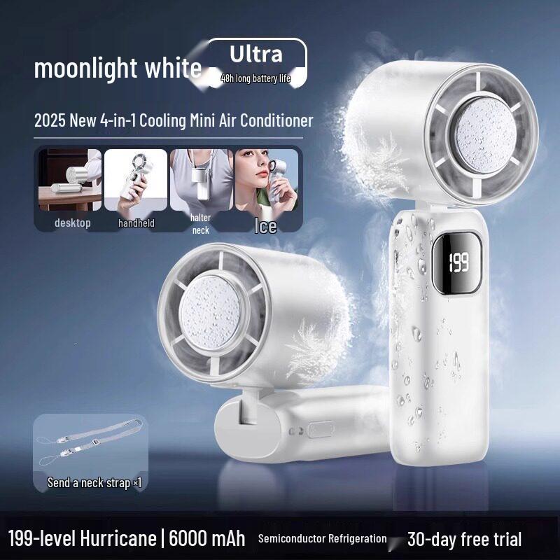 Mijia-Connected 2026 Handheld Fan: Mini USB Charger, Quiet, Long Battery Life, Portable Cooler