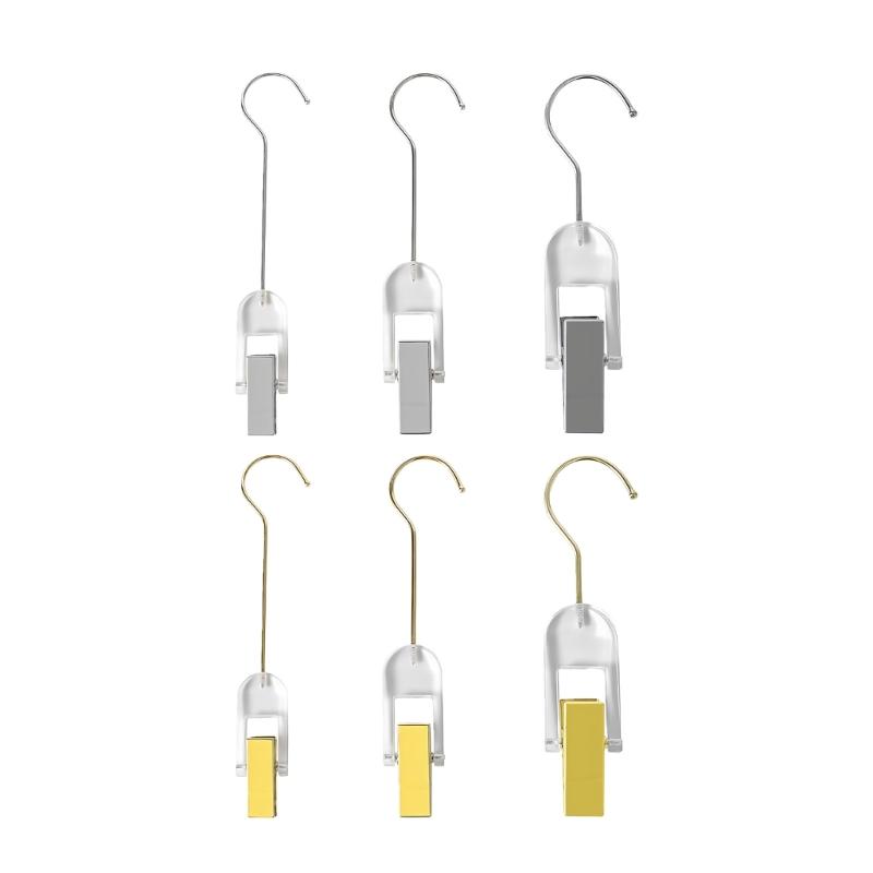 Clear Multifunctional Clothes Hanger Clip Durable Acrylic Materials Damage Release Design For Scarves Hats Socks Home Storage Solution