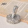 Vintage Desk Organizer Round Pen Holder, Durable Metal Exquisite Carved Desktop Ornament, Quill Dip Pens Base And Supply, for Calligraphy Decoration
